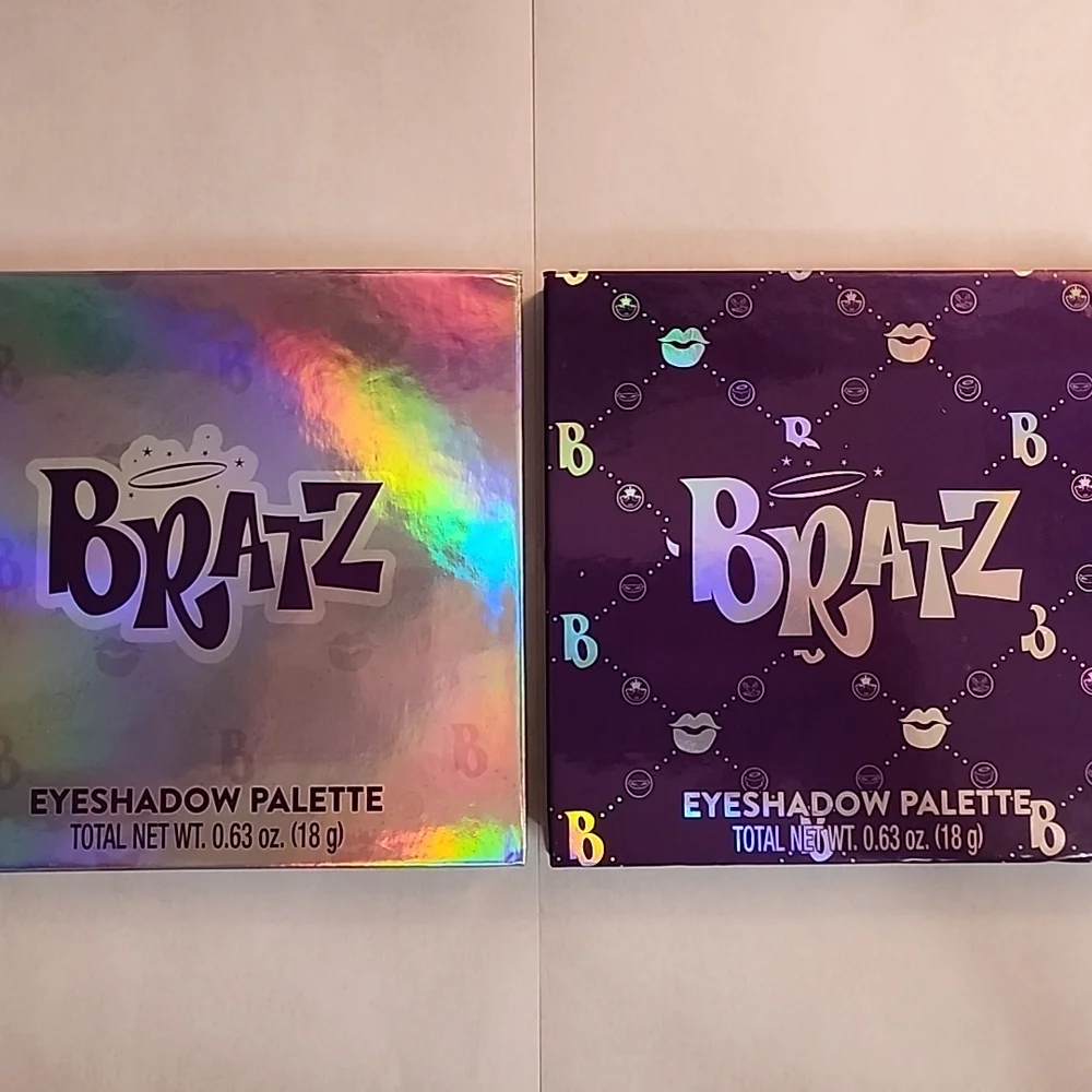 Set of 2 Bratz Eyeshadow Palette Shimmer Matte 24 Color with Mirror Taste Beauty